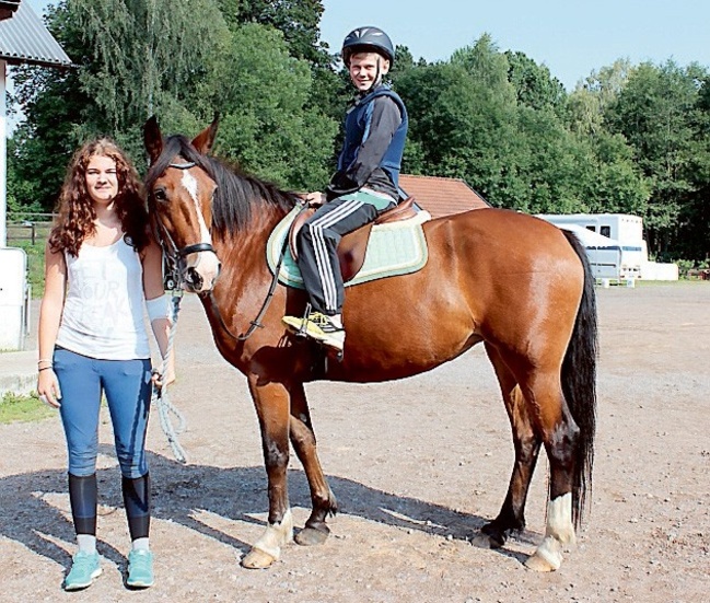 Axel Vaerneus 12 år tyckte att ridning och skytte var roligast.