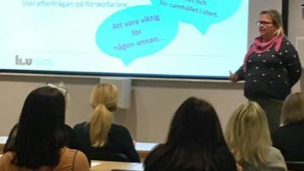 Helen Elvstrand, programansvarig på Linköpings universitet, berättade om utbildningen som drar igång nästa höst.