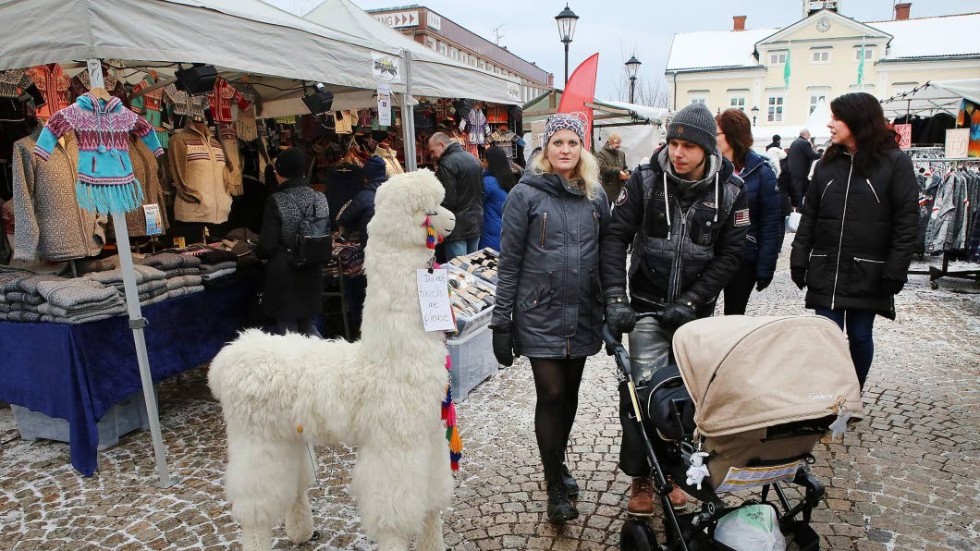 Dags för Tomasmarknad i Vimmerby igen, nästan en vecka före Tomasdagen. Bilden är från fjolårets marknad.