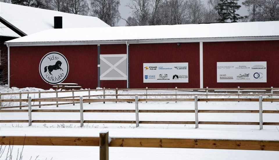 Ydre Ridskola är stängd och isolerad tillsvidare på grund av kvarka. Foto: Morgan Karlsson