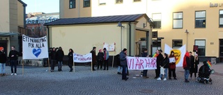 Demonstration under SD-mötet