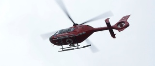 Fjällvandrare räddades av helikopter