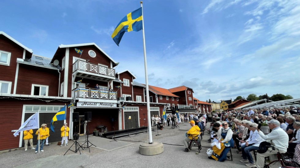 Sveriges nationaldag firades i Motala hamn. Årets talare var Andreas Norlén, riksdagens talman.