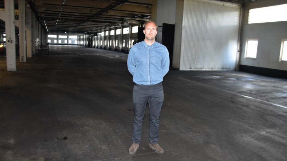 Jonas Ryberg, vd för Gretabo, har som mål att hyra ut totalt 22 000 kvadratmeter i Ersmark och därmed grunda Ersmark företagspark.