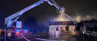 Pizzeriabranden i Hästholmen tros ha varit anlagd
