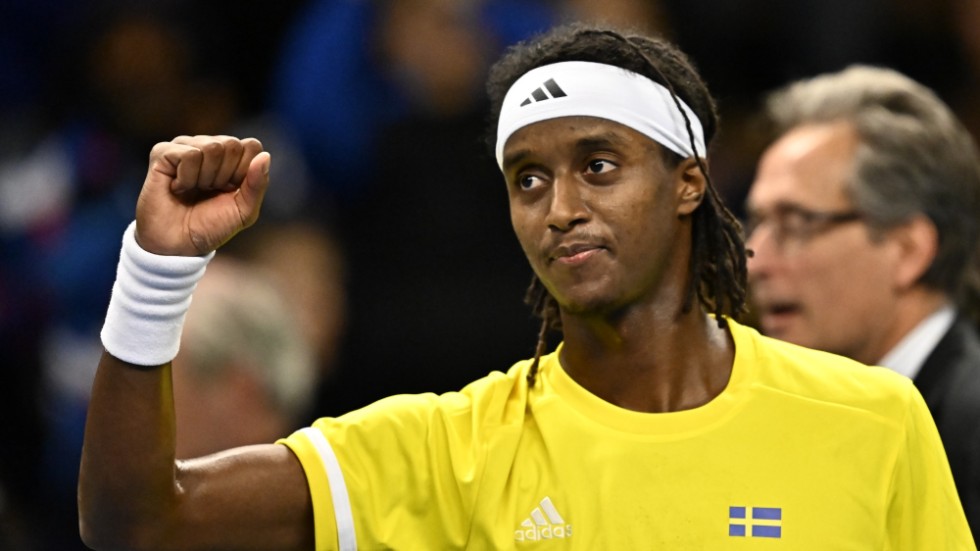 Sveriges Mikael Ymer, här i Davis Cup-kval mellan Sverige och Bosnien-Hercegovina. Arkivbild.