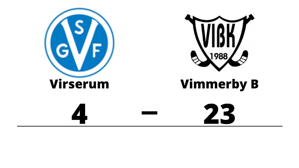 Virserums SGF förlorade mot Vimmerby IBK B