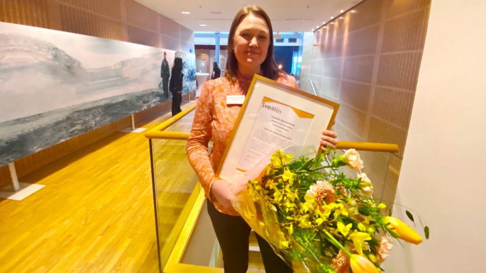 Camilla Backebjörk vid LKAB i Malmberget har i 13 års tid jobbat för en bättre och säkrare arbetsmiljö.