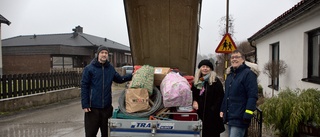 Halvt ton gotländskt stearin insamlat till Ukraina