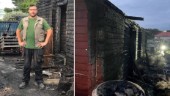 Stuga förstördes helt i branden – stora skador på plantskolan