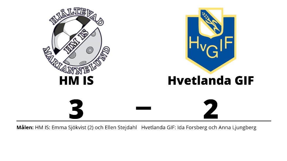 HM IS (9-m) vann mot Hvetlanda GIF (9-m)