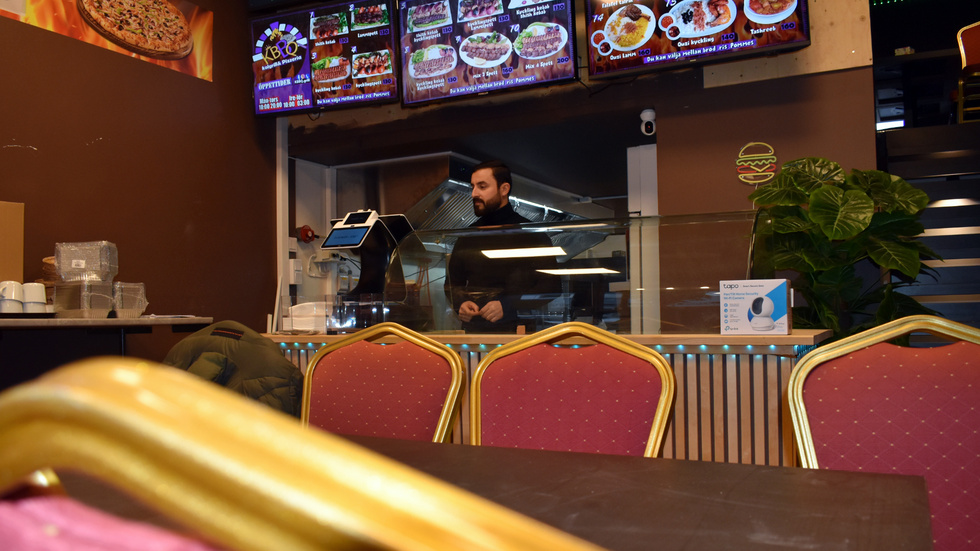 Masood Taha äger King BBQ. "Men jag kommer inte jobba här, bara äta", säger han. 
