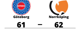 Seger med ett poäng för Norrköping mot Göteborg