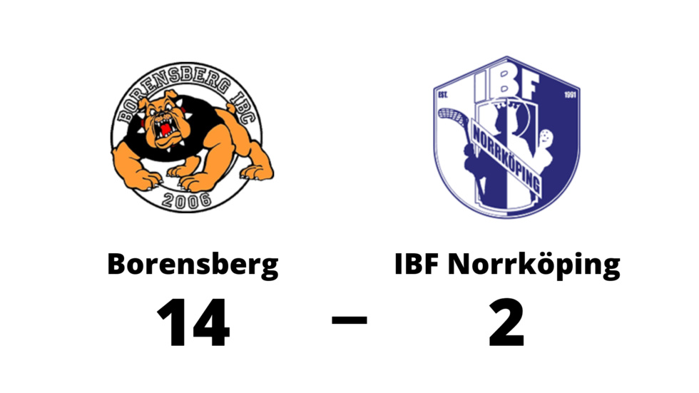 Borensberg IBC vann mot IBF Norrköping