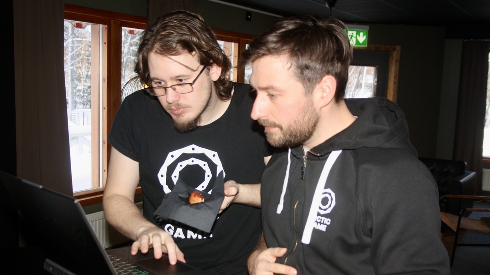 Erik Okfors and Tim Leinert were two of the organizers for the Global Game Jam in Jörn.