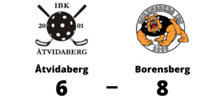Åtvidaberg föll mot Borensberg med 6-8