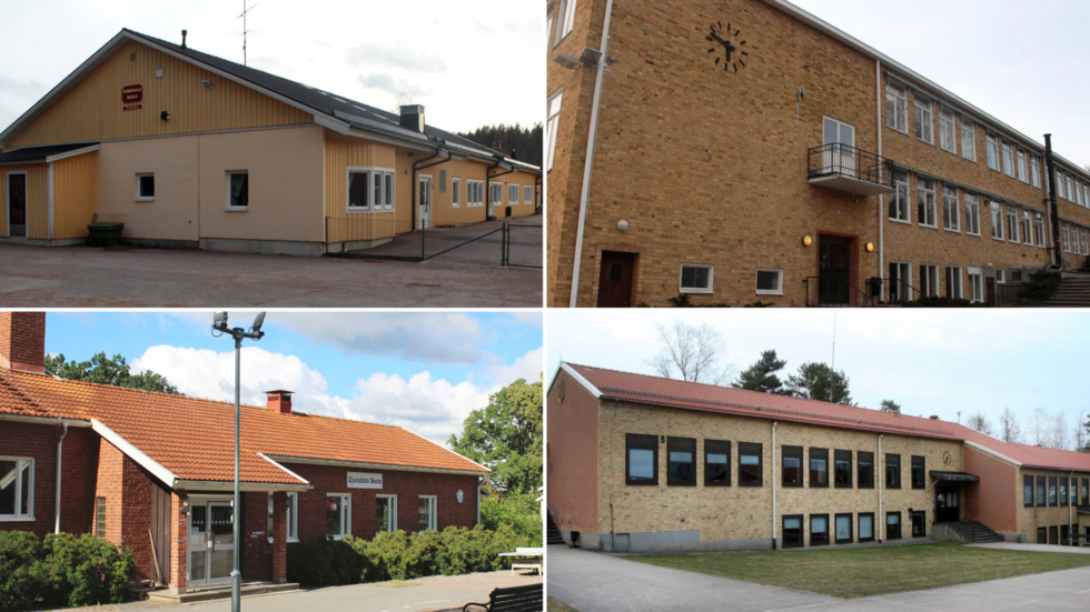 Småskolorna i Vimmerby kommun: Rumskulla Brännebro Djursdala Tuna skola.