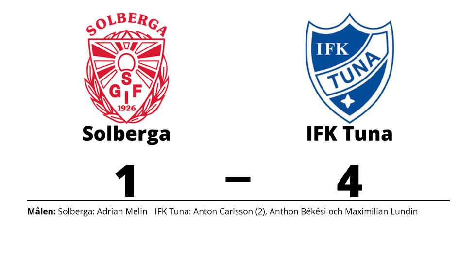 Solberga GoIF förlorade mot IFK Tuna