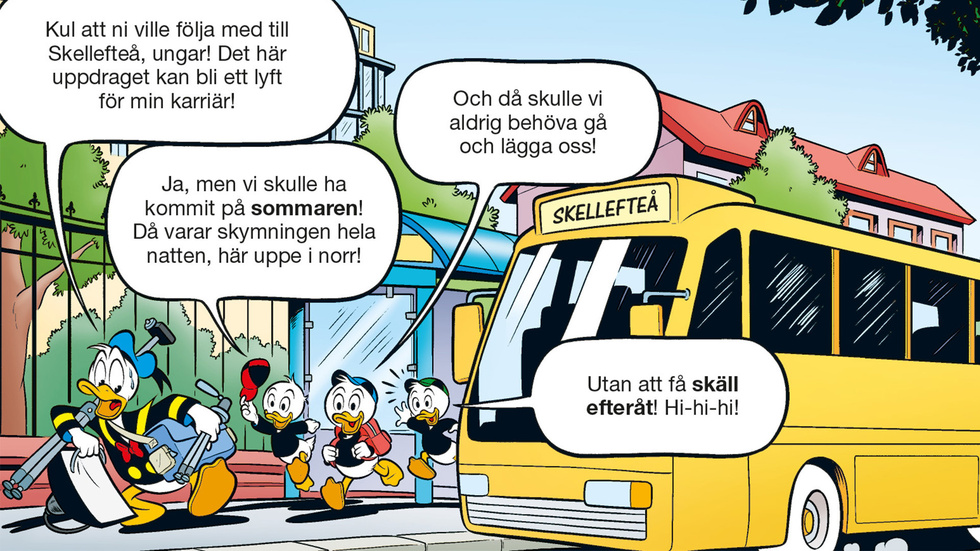 
In the new issue, Donald Duck and the Nephews are in Skellefteå.