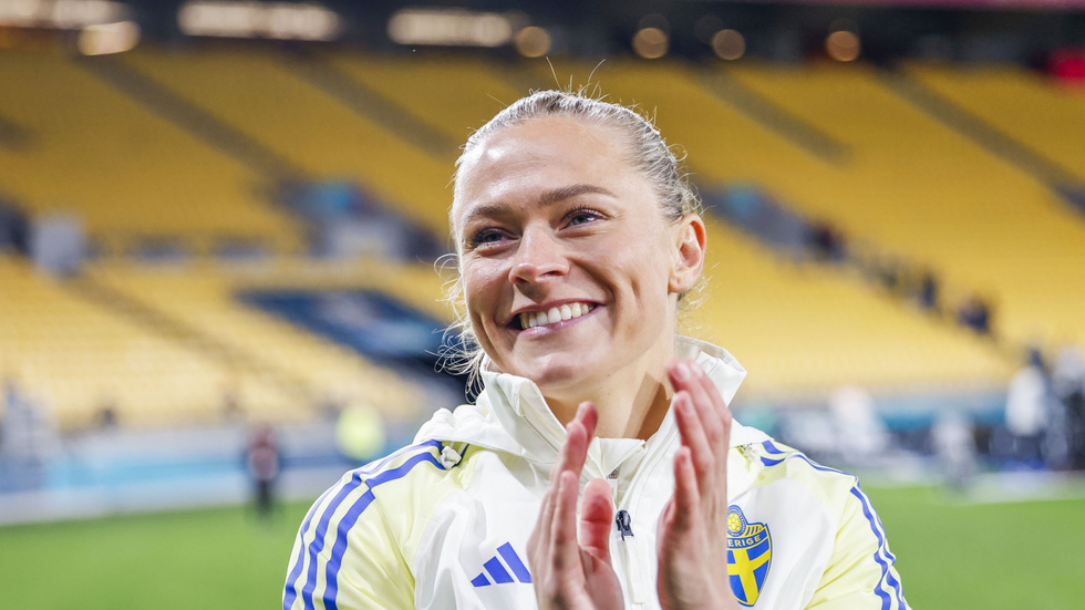 Fridolina Rolfö är en av fem som har nominerats till årets fotbollsspelare 2023 av BBC. Arkivbild.