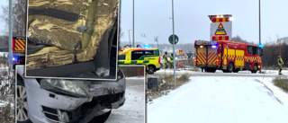 Trafikolycka i Skellefteå: ”Ena bilen är rejält kvaddad”