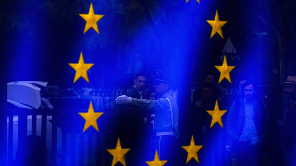 EU-flaggan. Arkivbild.