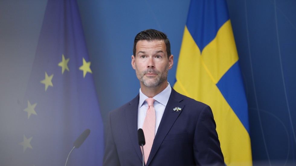 Bistånds- och utrikeshandelsminister Johan Forssell (M). Arkivbild.