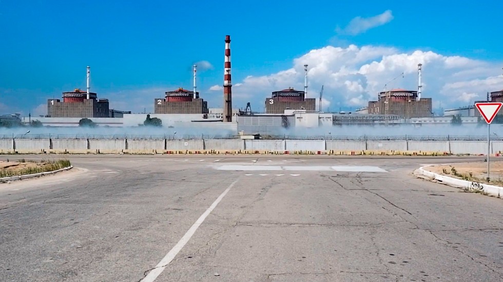 Zaporizjzja kärnkraftverk. Arkivbild från augusti tillhandahållen av det ryska försvarsdepartementet.