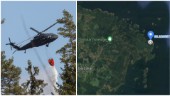 Brand härjade vid kusten – "200 meter bred" • Helikoptrar kallades in
