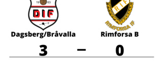 Dagsberg/Bråvalla vann hemma mot Rimforsa B