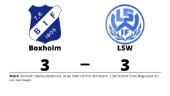 Delad pott när Boxholm tog emot LSW