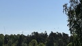 Helikoptrar på rad över delar av Norrköping