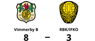 Klar seger för Vimmerby B - vann med 8-3 mot RBK/IFKO