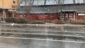 Bakslag i Nyköping – snön vräkte ner