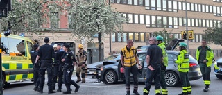 Krockade i Stockholm – med stulen bil från Uppsala