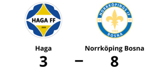 Norrköping Bosnas vann mot Haga - Forster Addae fyramålsskytt