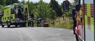Motorcykelolycka utanför Söderköping – en till sjukhus