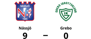 Bortaförlust för Grebo - 0-9 mot Nässjö