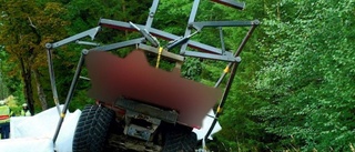 Drogpåverkad traktorförare körde i diket – åtalas
