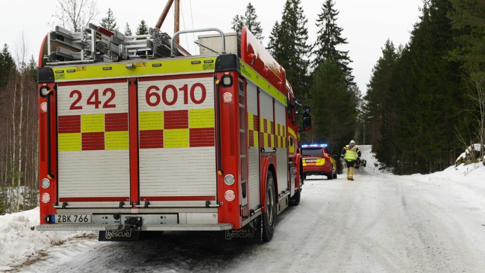 Räddningstjänsten ryckte ut till olycksplatsen vid sjön Nedre Föllingen.