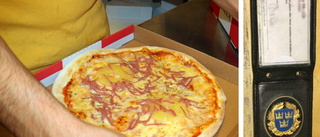 Pizzaköpare avslöjade "polisens" udda bluff