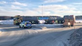 Lastbilar krockade på E4 i Skellefteå – ena föraren bötfälld för trafikbrott