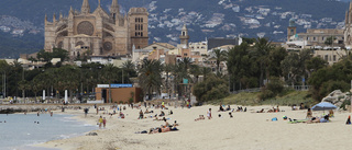 Få turister tog sig till Spanien i juli