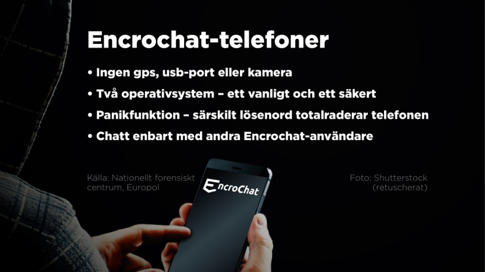 Encrochat-telefoner innehåller en krypterad kommunikationstjänst och har varit populära bland kriminella nätverk i Europa de senaste åren.
