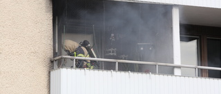 Brand på balkong i Vilbergen kunde släckas