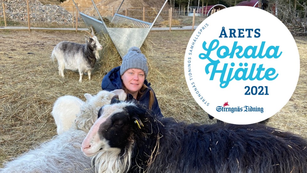Lisa Asplund kan på Hallmyra gård bland annat visa upp getter och får. "Vi är som ett minizoo", säger 45-åringen.