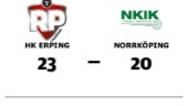Seger för HK eRPing hemma mot Norrköping