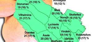 Andelen överviktiga minskar i Arjeplog – så ser det ut i Västerbottens kommuner