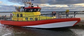 Nu är stora räddningsbåten på plats i Fårösund • ”Allt är lite bättre med den”