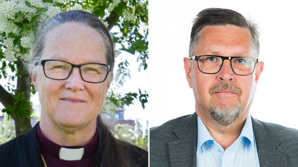 Biskopen Åsa Nyström och NSD:s politiska chefredaktör Olov Abrahamsson diskuterade gruv- och mineralpolitiken i NSD.